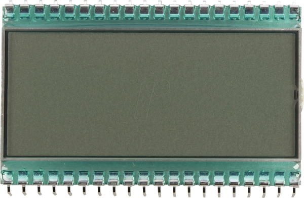 РК-дисплей 7-сегментний, 1x3,5 + SZ, В: 12,7 мм, рефлективний