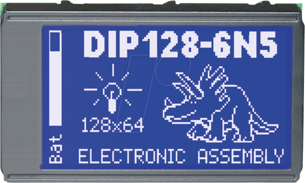 Графический модуль LCD DIP, 128 x 64 точки, синий