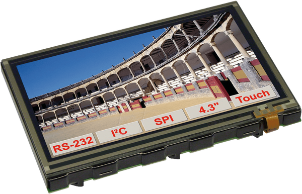 Графический TFT-дисплей 10,9 см, разрешение 480x272, с интеллектуальным управлением.