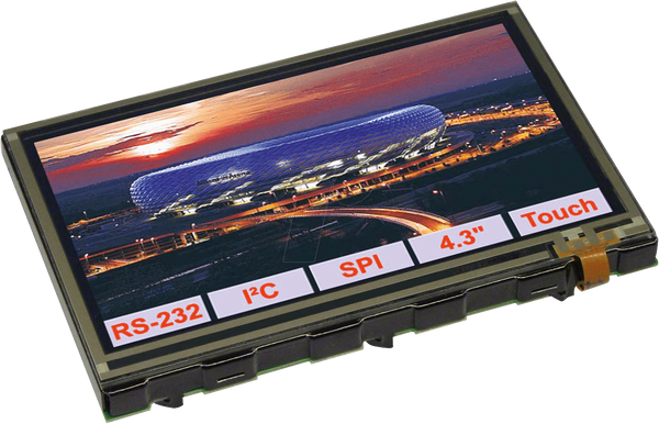 Графический TFT-дисплей 10,9 см, разрешение 480x272, с интеллектуальным управлением.
