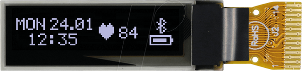 Нанографічний OLED, 0,84 дюйма, 96x16 точок, білий