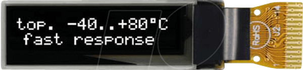 Нанографічний OLED, 0,84 дюйма, 96x16 точок, білий