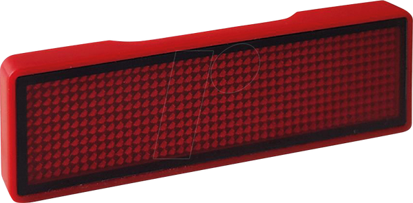 Світлодіодна табличка, 11x44 пікселів, USB - Рамка: гладка - Світлодіод: червоний