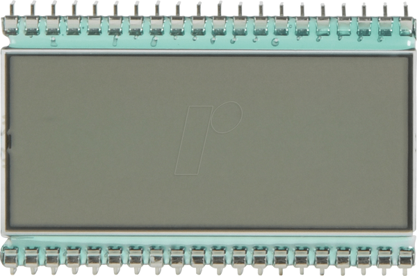 РК-дисплей 7-сегментний, 1x3,5 + SZ, висота 12,7 мм, рефлективний