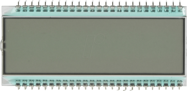 РК-дисплей 7-сегментний, 1x6.0, В: 12.7 мм, рефлективний