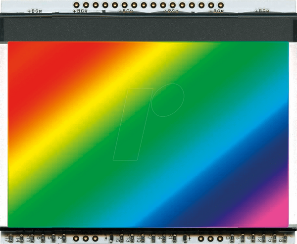 Світлодіодне освітлення для EA DOGXL160-7, 73 x 47 мм, RGB