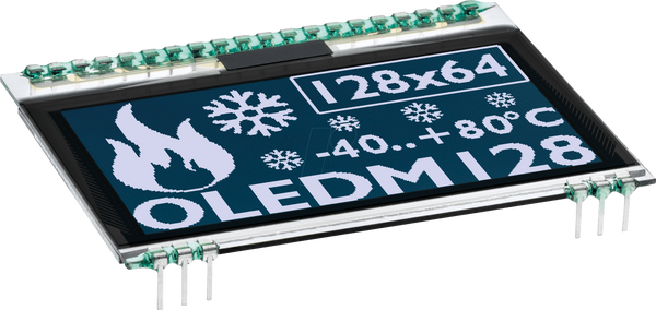 Графічний OLED, 128x64, 2.3 дюйма, білий, без захисного скла