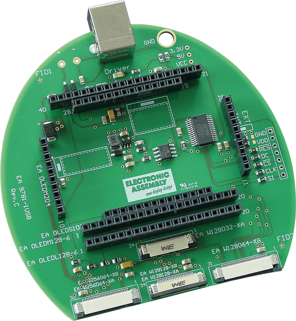 USB-тестова плата для OLED