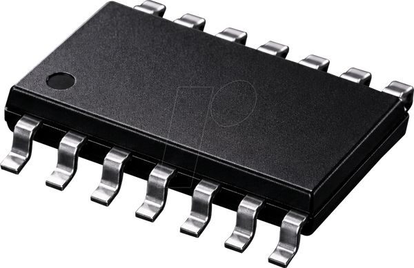 2-канальний MOSFET/IGBT високого/низького боку, 4A, SOIC-14
