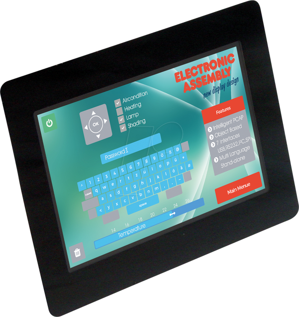 Багатофункціональний TFT-екран HMI, 5 дюймів, сенсорний PCAP, IPS