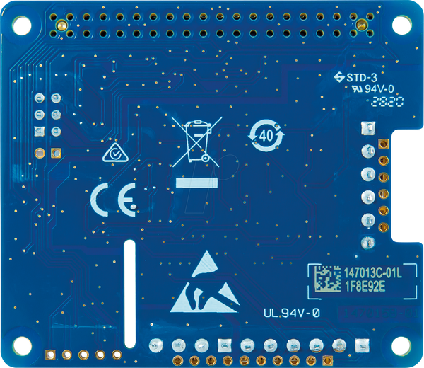 Raspberry Pi Shield - 12-бітне вимірювання напруги, MCC118