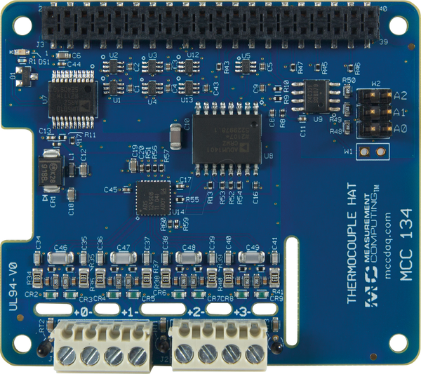 Raspberry Pi Shield - Термопари, MCC134