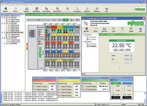 WAGO-I/O-CHECK, комплект RS-232