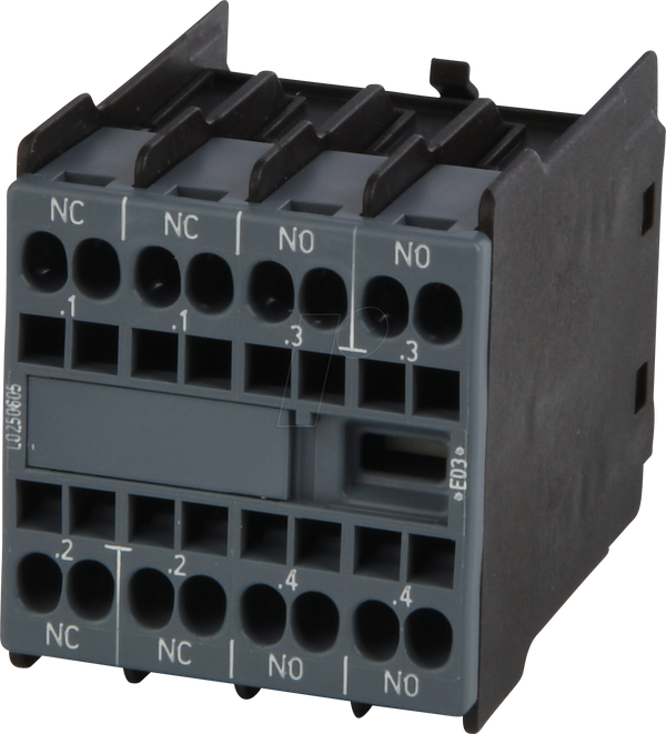 Вспомогательный выключатель, 2 N/O + 2 N/C, 6 A.