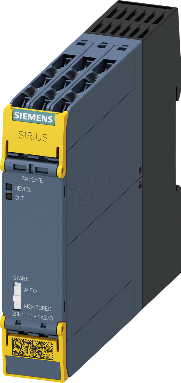 Защитное коммутационное устройство SIRIUS, 3 нормально разомкнутых, 1 нормально замкнутый.