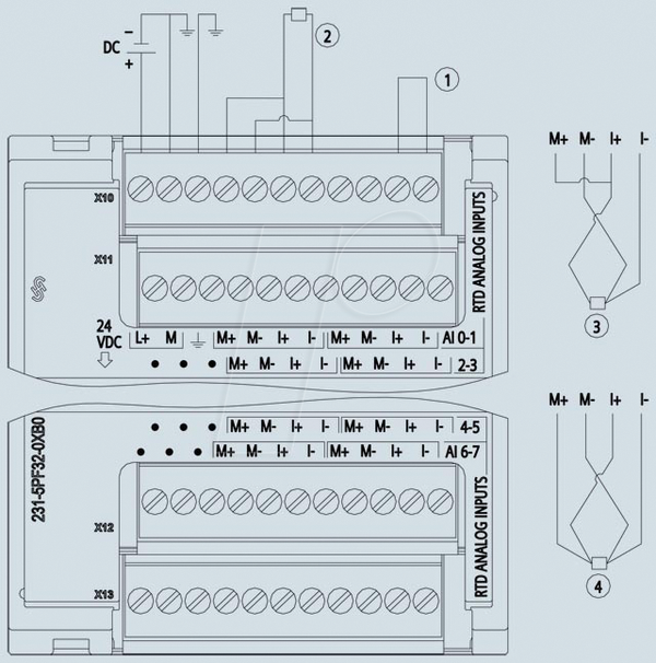 Аналоговий вхід, SM 1231 RTD, модуль 8xAI RTD