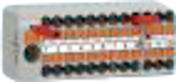 Розподільний блок PTFIX, 12x2,5, чорний