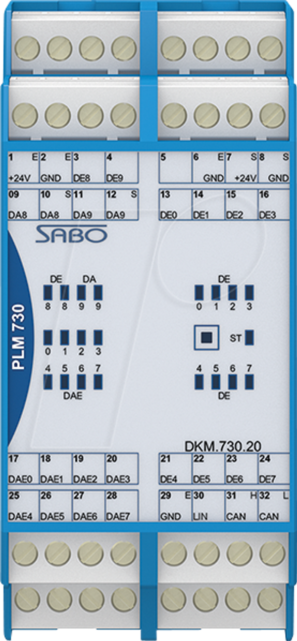 10xDI, 8xDIO, 2xреле, 24V, CAN, Top-Hat Rail