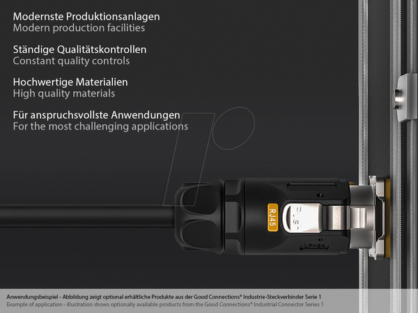 Industrie Steckerverbinder, S1, M24, RJ45, IP65/67