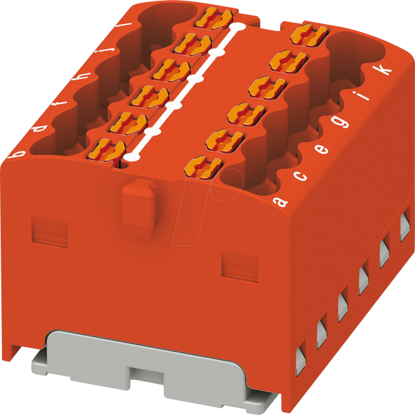 Розподільний блок PTFIX, 12 x 1,5, червоний