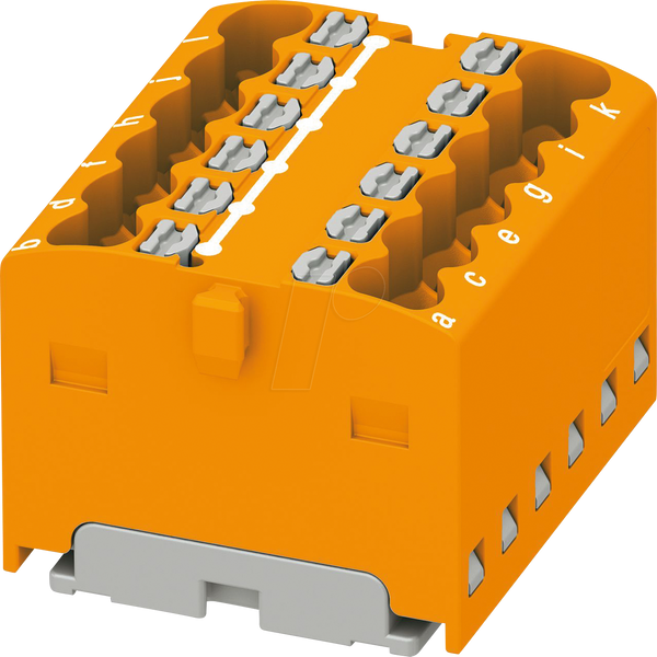 Розподільний блок PTFIX, 12 x 1,5, помаранчевий