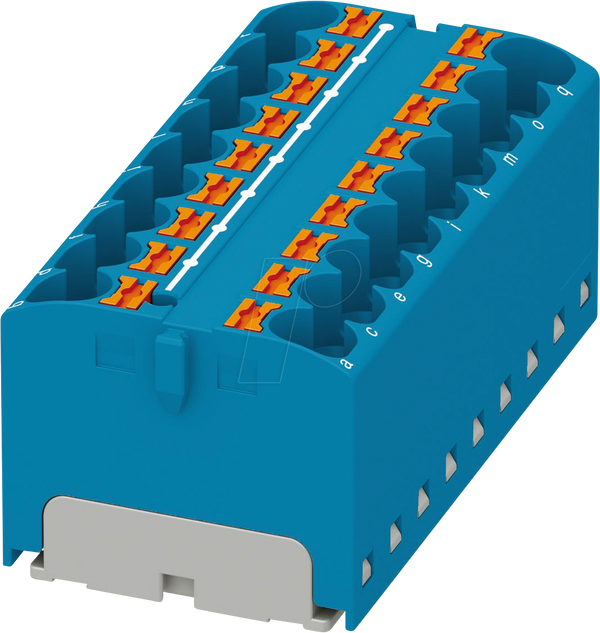 Розподільний блок PTFIX, 18X4, синій