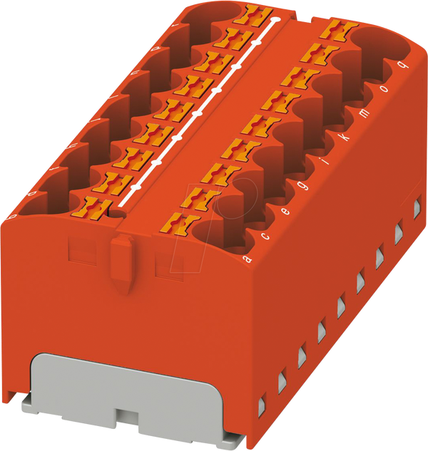 Розподільний блок PTFIX, 18x4, червоний