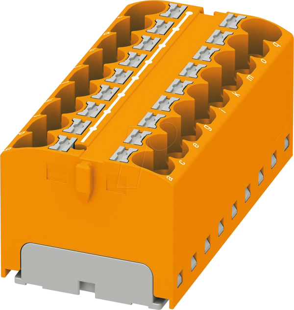 Розподільний блок PTFIX, 18x4, помаранчевий