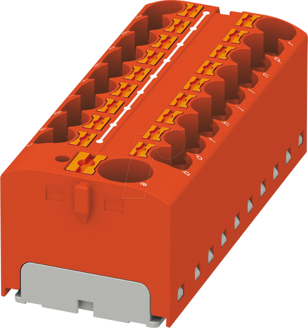 Розподільний блок PTFIX, 10/18x4, червоний