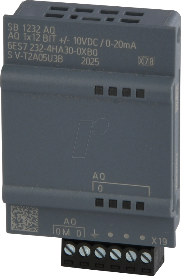 Аналоговий вихід, 1 аналоговий вивід, +/-10 В пост. струму, S7-1200