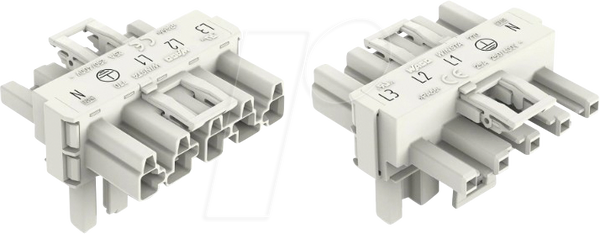 Розподільник WINSTA® MIDI T, 5-контактний, з 3 фіксаторами