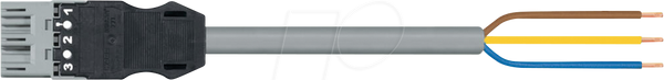 WINSTA® MIDI кабель, 3-контактний, 1,5 мм², 1 м.