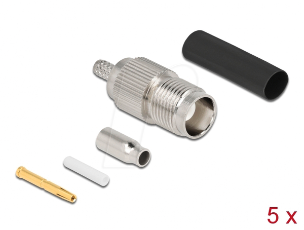 TNC Buchse zum Crimpen RG-174 / RG-316