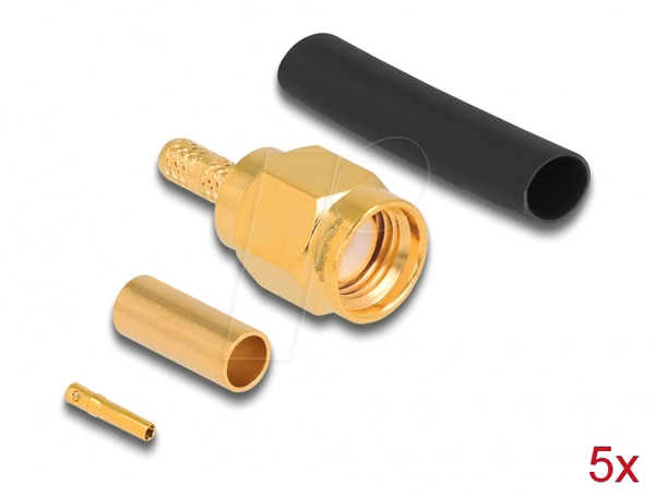 RP-SMA Stecker zum Crimpen RG-174 / RG-316