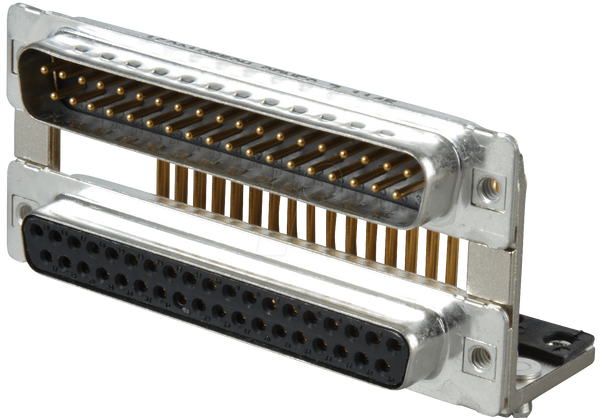 D-SUB, подвійний порт, штекер, 2x 37-контактний