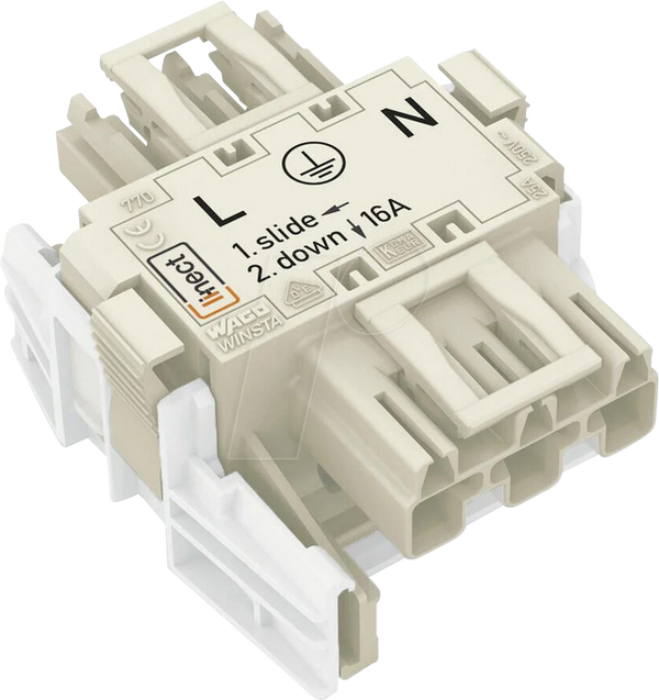 LINECT® MIDI, Т-подібний 3-контактний роз'єм, 1x штекер / 2x розетка