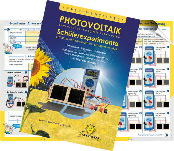Студентські експерименти з фотоелектричних батарей з мультиметром