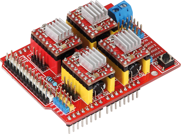 Arduino Shield - плата контроллера ЧПУ, A4988