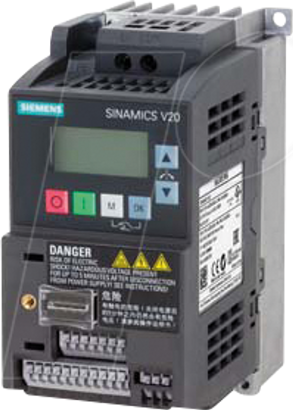 Перетворювач Sinamics V20, 0,75 кВт, 4,2 А