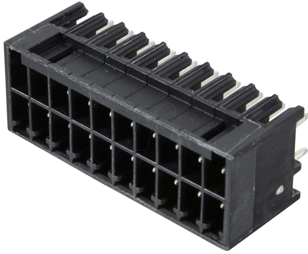 Роз'єм MINI HD, прямий, 2x10-контактний, RM 3.5