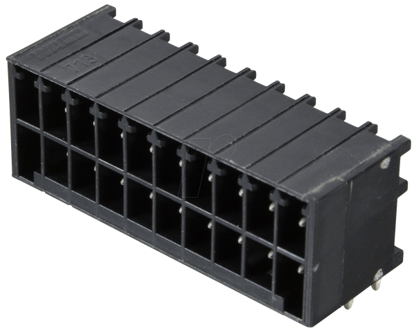 Штифтовий роз'єм MINI HD, кутовий, 2x10-контактний, RM 3.5