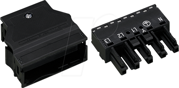 WINSTA® MIDI, 5-контактний гніздовий роз'єм, з корпусом для зняття натягу