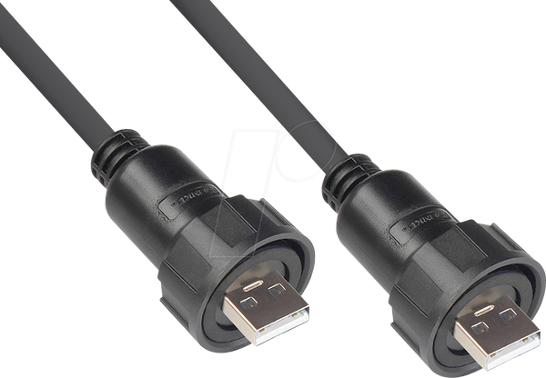 Разъемы - USB 2.0 Type A Двухсторонний байонет, IP67