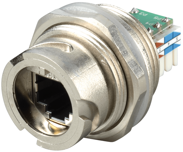 Монтажний корпус RJ45, роз'єм IDC, екранований, металевий