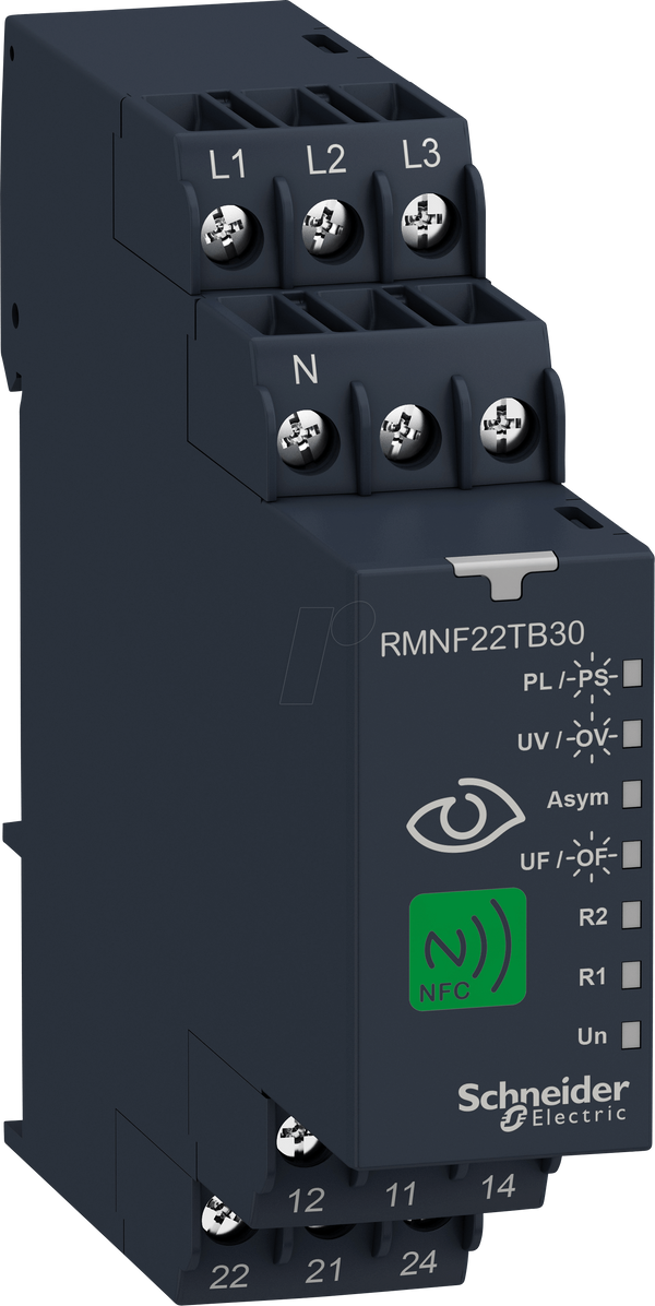 Реле контролю лінії 2 NC + 2 CO, 480 В змінного струму