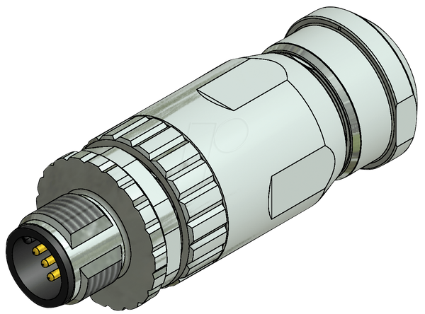 SAL M12 x 1, 5-контактний, штекер