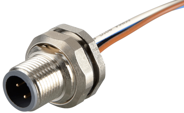 SAL M12 x 1, 4-контактний, фланцевий штекер
