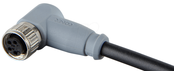 SAL M8x1, 4-полюсний, 5 м, з'єднувач, кутовий