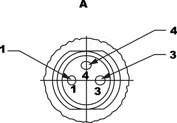 SAL M8 x 1, 3-контактний, 2 м, кабельний штекер