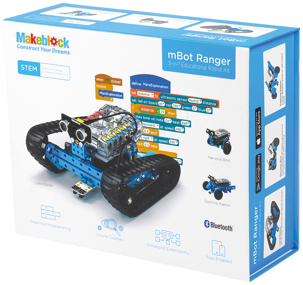 Makeblock - набір трансформованих освітніх роботів mBot Ranger
